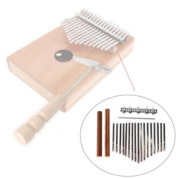 17 Keys Kalimba Accessories Solid DIY Metal DIY Keys Bridge Thumb