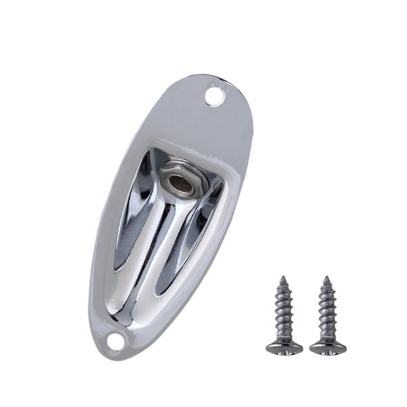 Professional Boat Style 1/4" Guitar Pickup Output Input Chrome Jack