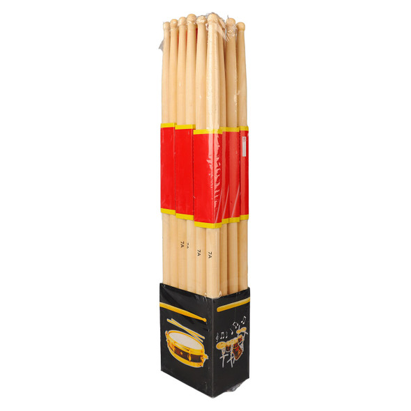 12 Pair Drumsticks Maple Wood Lightweight Drum Stick Replacement For