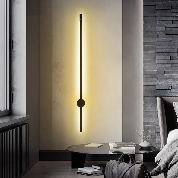 LED Wall Lamp Long Simple Lights Decor For Home Bedroom Living Room