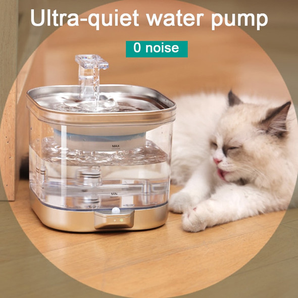 Wireless Cat Water Fountain Rechargeable Smart Automatic Filter Cats Drinking Bowl Sensor High Battery Life Pet Water Dispenser