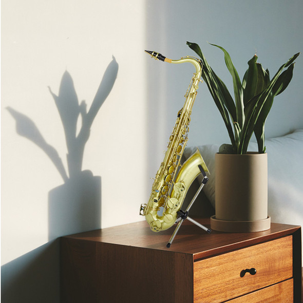 1PC Foldable Saxophone Stand Tripod Stainless Steel Stand for Wind