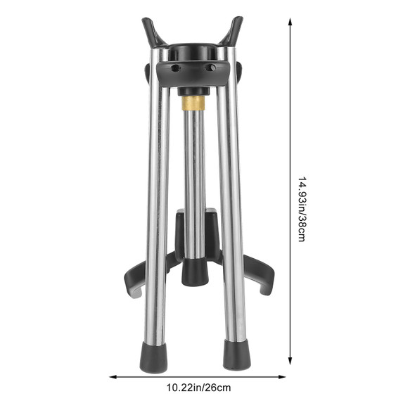 1PC Foldable Saxophone Stand Tripod Stainless Steel Stand for Wind