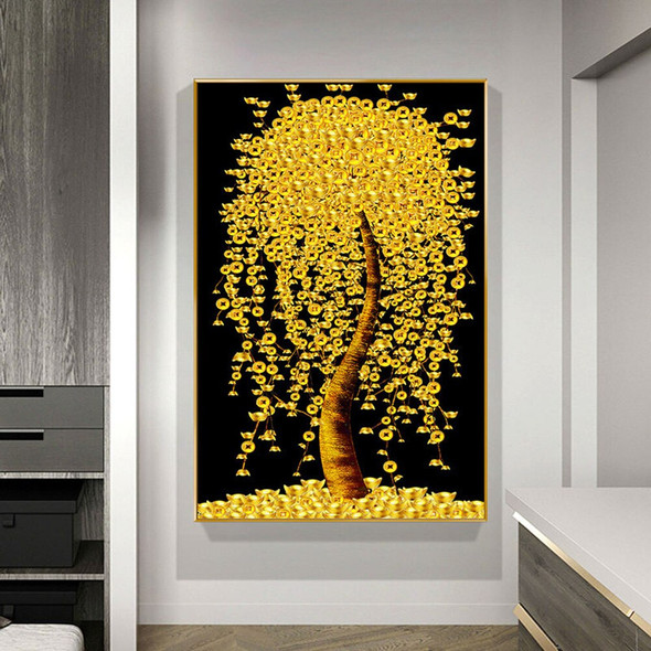 Modern Golden Fortune Money Trees Prints Canvas Paintings Wall Art