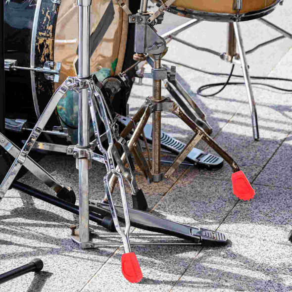 6 Pcs Drum Stool Leg Pad Replacement Rack Rubber Feet Kit Stand Supply