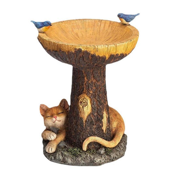 Garden Decoration, Cat Bird Feeder, Resin Ornaments, Handicrafts, Bird