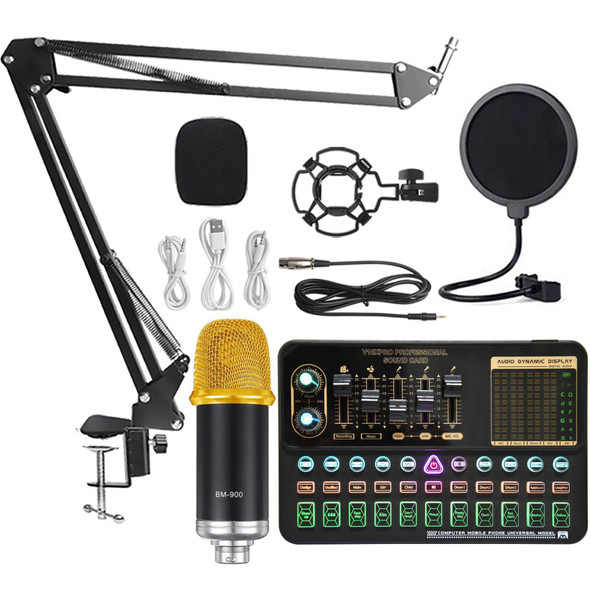 V10XPro Sound Card Studio Mixer Singing Noise Reduction Microphone