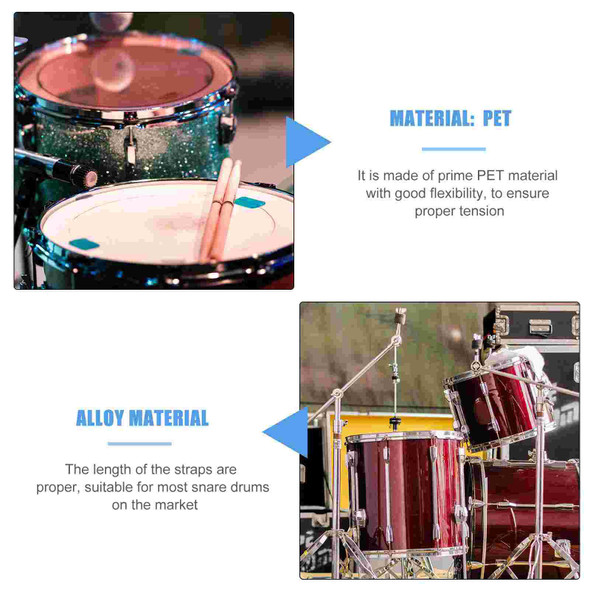 6 Pcs Snare Drum Pet Accessories Wire Mounting Straps Parts Tools