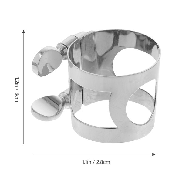 Mouthpiece Snap Ring Adjustable Sax Clip Metal Alto Saxophone Ligature