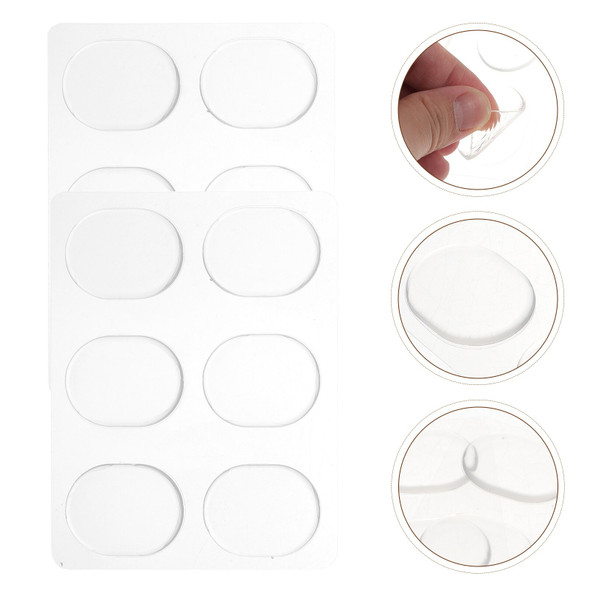 12 Pcs Dumb Drum Pad Mute Stickers Silence Pads Silicone Gel Dampers