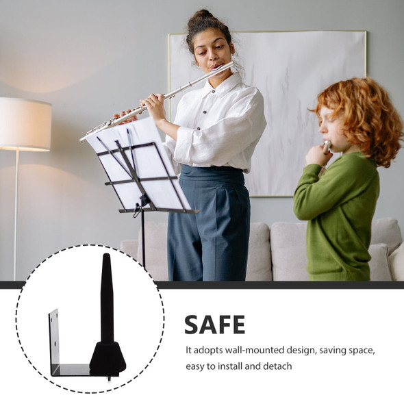 1 Set Flute Clarinet Display Holder Wall mounted Iron Flute Clarinet