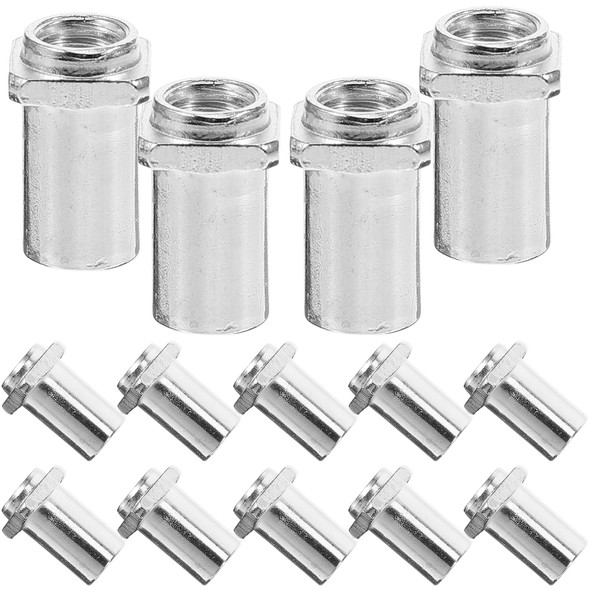 20 Pcs Metal Guitar Swivel Nuts Tom Lug Drum Supply Electric Accessory