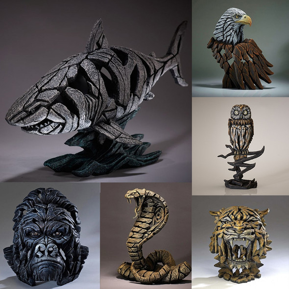 Contemporary Animal Scul Animal Sculpture Collection Tiger Bust By Of