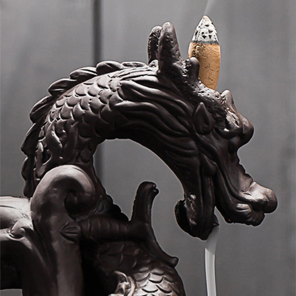 Purple Sand Dragon Smoke Backflow Incense Burner Tea Ceremony Purple Sand Dragon Smoke Backflow Incense Burner Tea Ceremony
