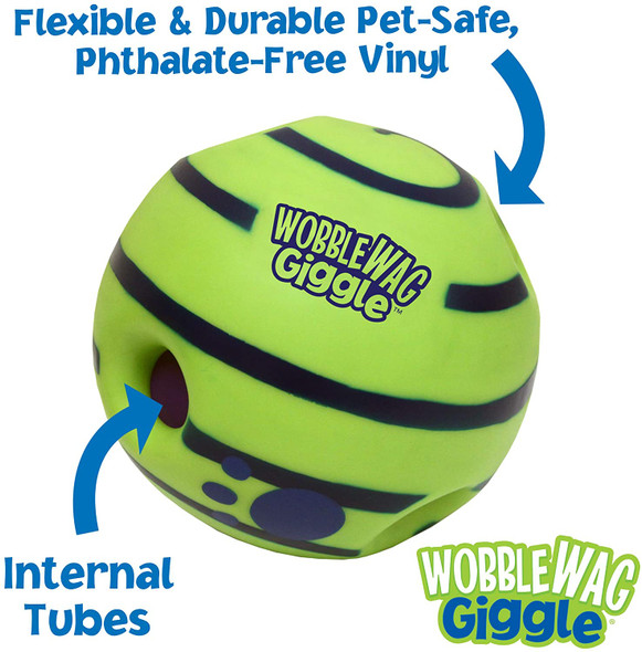 Self-healing Puppy Toy Wobble Wag Giggle Glow Ball Interactive Pet Toy Dogs Squeaky Plastic Balls Giggling Sound Chewing Ball