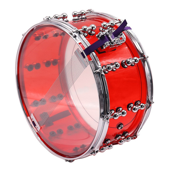 1 Piece 14inch Dia 6.5inch Depth Transparent Acrylic Snare Drum With