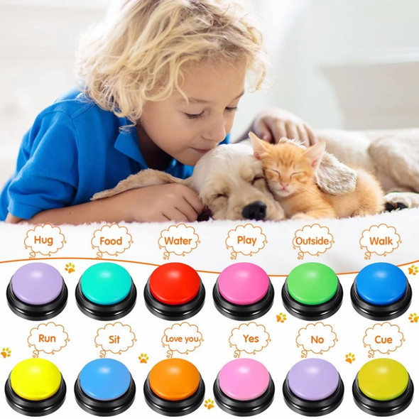 For Pet Communication Training Tool Squeeze Box Dog Toys Pet Sound Box Recordable Talking Button Cat Voice Recorder Talking Toy