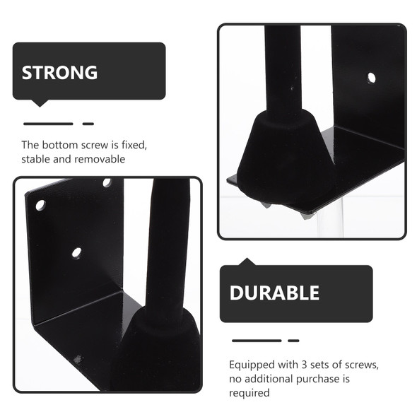 Flute Hanger Durable Rack Coat Hooks Clarinet Display Holder Iron Wall