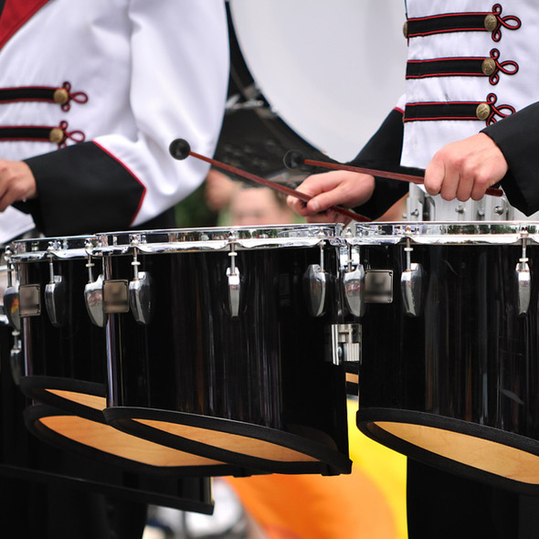 2 Pcs Kids Musical Instruments Soft Rubber Drum Hammer Wooden Handle