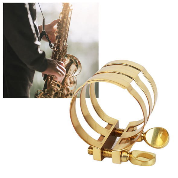 Alto Saxophone Ligature Mouthpiece Fastener Sax Clip Musical