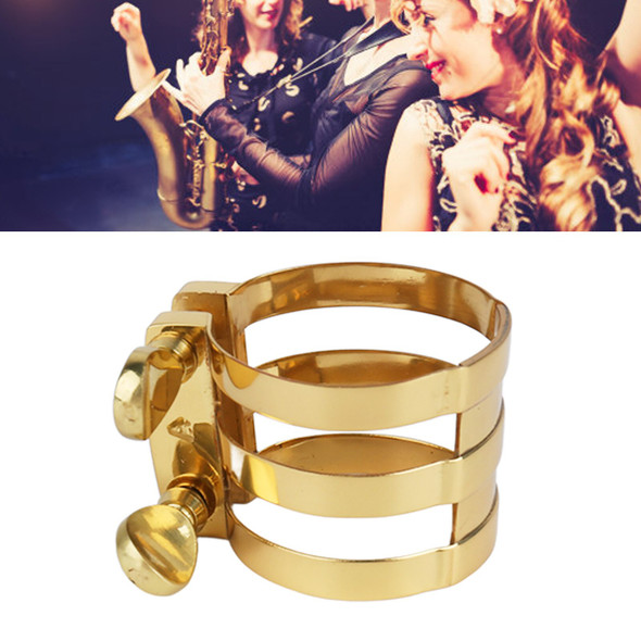 Alto Saxophone Ligature Mouthpiece Fastener Sax Clip Musical