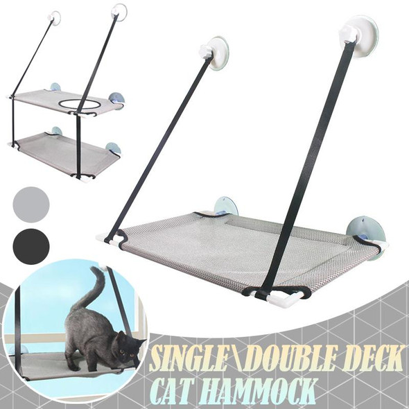 Double Layer Cat Hammock Cat Hanging Bed Pet Hammock Window Hammock with Mounted Suction Cups Perch Bed Double Layer Cat Hammock Cat Hanging Bed Pet Hammock Window Hammock with Mounted Suction Cups Perch Bed