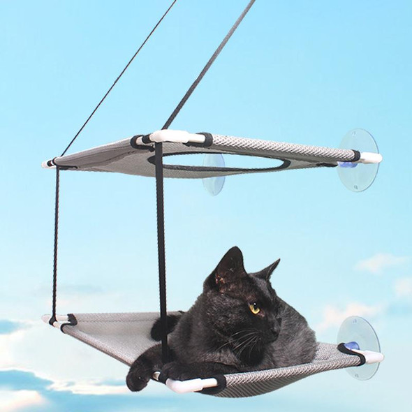 Double Layer Cat Hammock Cat Hanging Bed Pet Hammock Window Hammock with Mounted Suction Cups Perch Bed