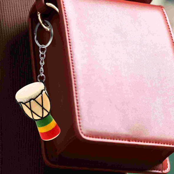Key Chain Ornament Rings Pendants African Drum Chains Keychain Car