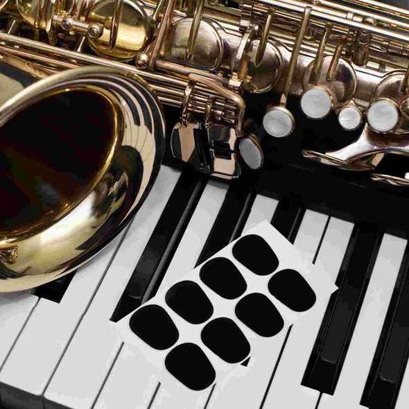 64 Pcs Saxophone Tooth Pad Clarinet Mouthpiece Oval Cushion Guitar