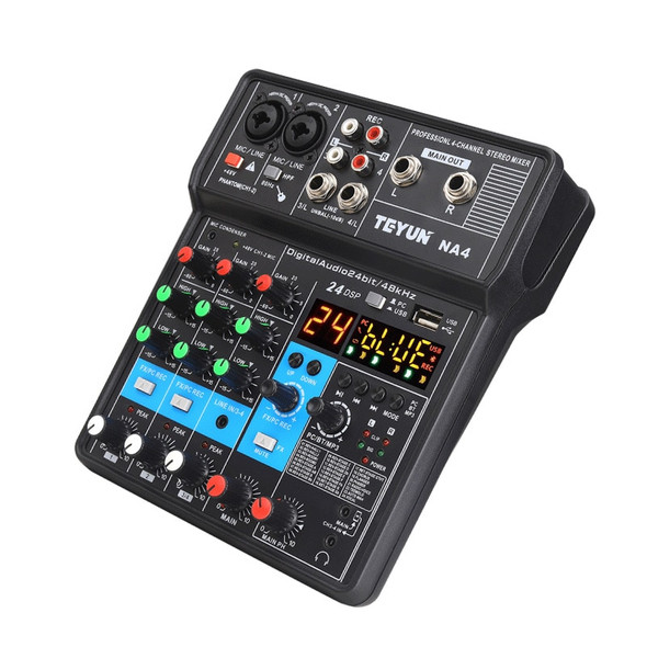 Bluetooth Audio Mixer Dj Sound | Bluetooth Mixer Effects | 4 Channel