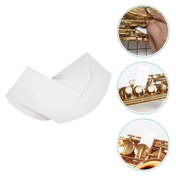 Saxophone Absorbent Paper Towels Pad Cleaning Flute Button Portable