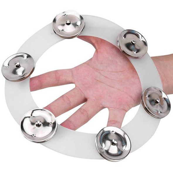 1 PCS Hi Hat Tambourine Drum Set Copper Bells Percussion Instrument