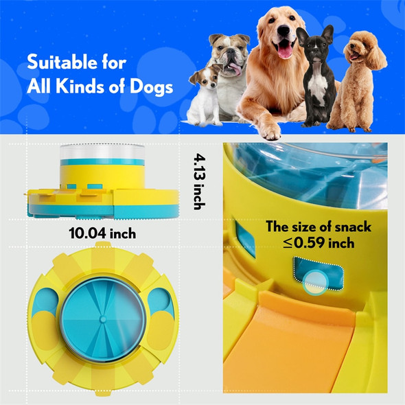 Level 2 in1 Dog Puzzle Toys Press Slow Feeder Interactive Games for Puppy IQ Trainning Treat Dispenser Food Leaker Bowl Advanced