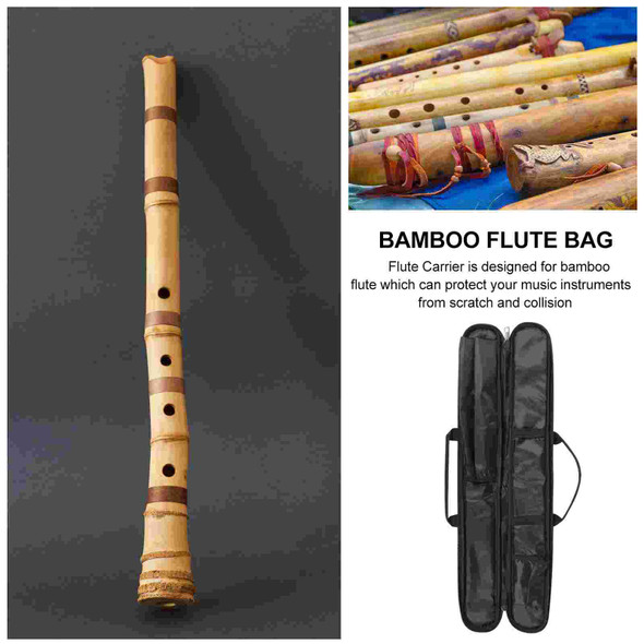 Bamboo Flute Bag Professional Waterproof Storage Pouches Organizer