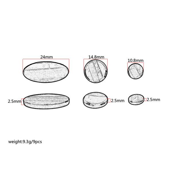 9pcs/set Alto Tenor Soprano Saxophone Sax Shell Key Buttons Inlays