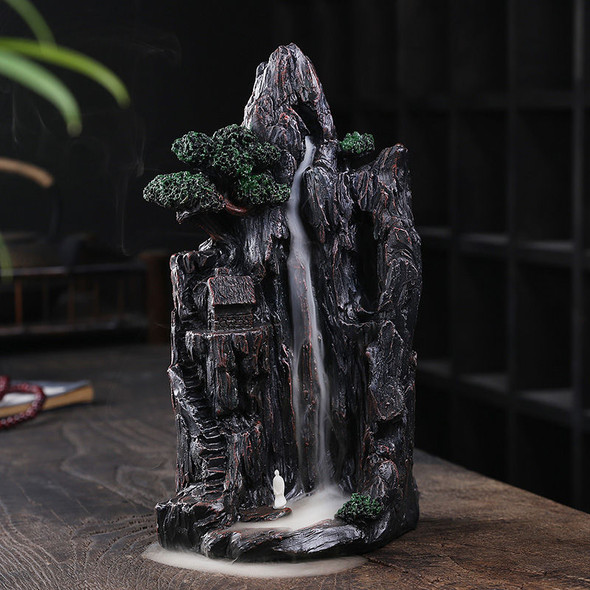 Zen Alpine Flowing Water Backflow Incense Burner Home Decoration