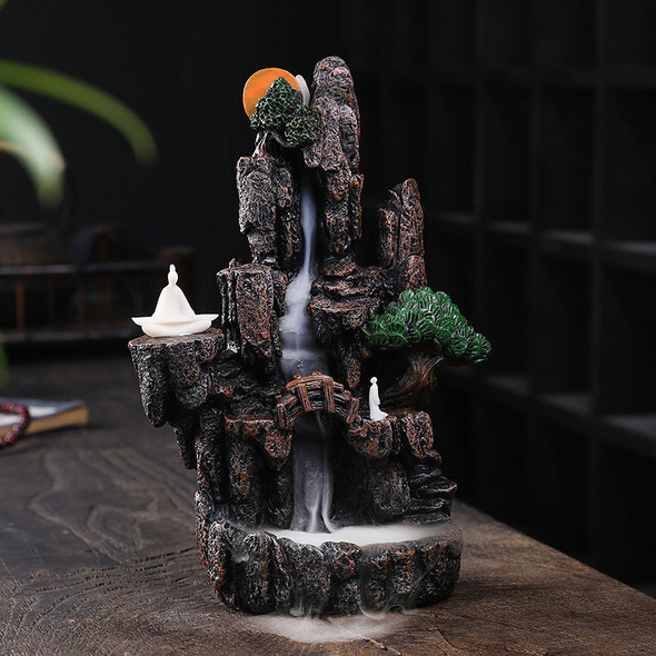 Zen Alpine Flowing Water Backflow Incense Burner Home Decoration Zen Alpine Flowing Water Backflow Incense Burner Home Decoration