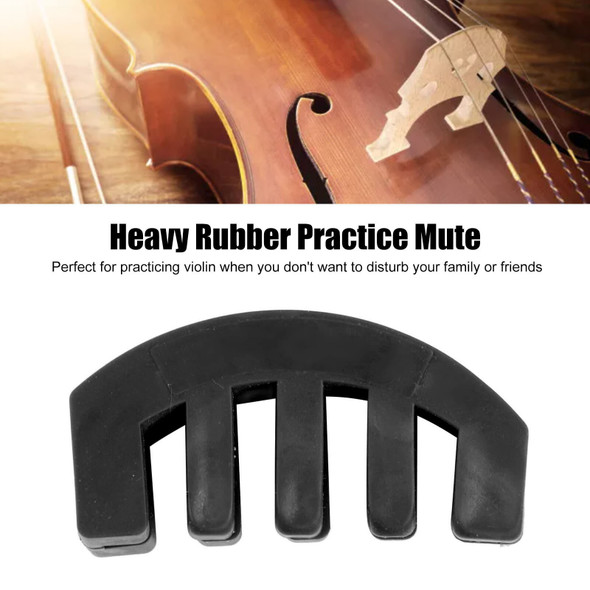 Violin Practice Mute Volume Reduction Rubber Violin Practice Mute For