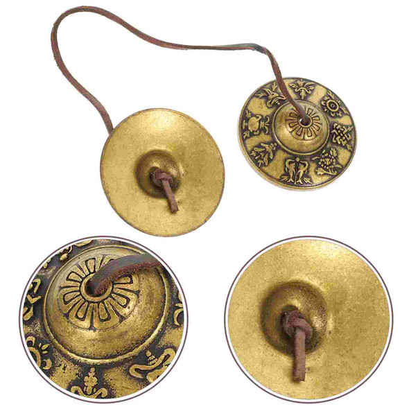 Copper Finger Cymbals Religious Style Percussion Instrument Bell