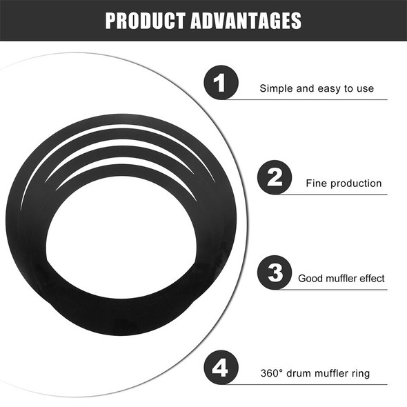 4 Pcs Drum Dampeners Stop Voice Coil Snare Silencer Creative Practice