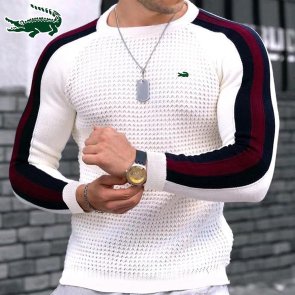 High quality Spring and Autumn men's long sleeved T shirt Fashion