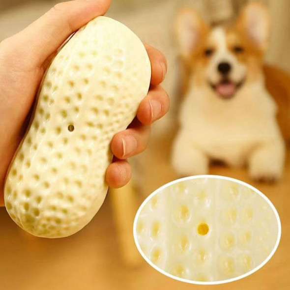 New Dog Toys Pet Puppy Chew Squeaky Toys For Dogs Bite Resistant Teeth Cleaning Interactive Training Peanut Toy Dog Accessories