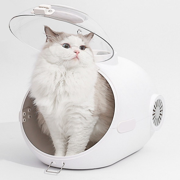 LEEDOAR High Quality Portable Travel Carrier for Cat and Dog Out Backpack Cooling Fan Bag with Food Bowl Summer Bag Pet Backpack