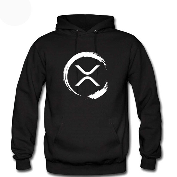 Amazing Ripple XRP Moon Bitcoin Crypto Warm Fleece Hoodies Men Women