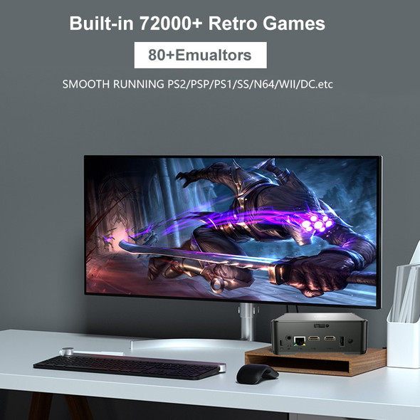 TSINGO Super Console GK3 PRO Retro Video Game Consoles Dual System 72000+ Games PS2/WIIU N5105 CPU Support 4K HD Triple Display