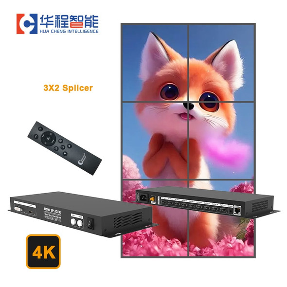 HVS-C9 4K 2X2 3X3 TV Video Wall Controller Screen Stitching Processor 1x2 1x3 1x4 2x1 3x1 4x1 For HDM Splicer  LED Display