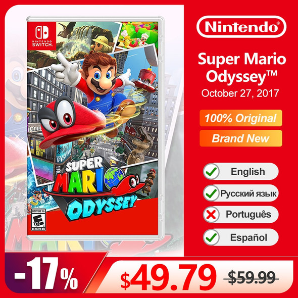 Super Mario Odyssey Nintendo Switch Game Deals 100% Official Physical Game Card Genre Action Platformer for Switch OLED Lite