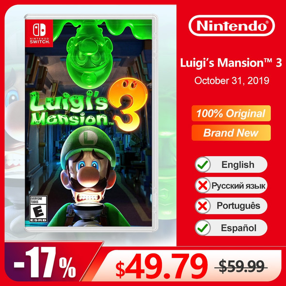 Luigi’s Mansion 3 Nintendo Switch Game Deals 100% Official Original Physical Game Card Adventure Genre for Switch OLED Lite