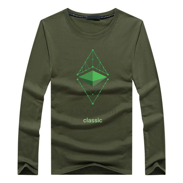 Mens Spring Ethereum Crypto Cryptocurrency Novelty Long Sleeve