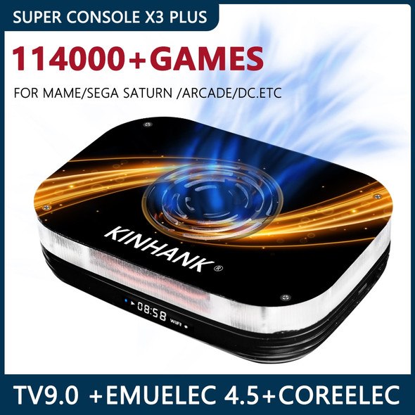 Super Console x3 Plus Retro Video Game Console with 114000 Classic Games For ARCADE/SS/MAME/DC.Three System All In One